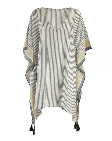 ΚΑΦΤΑΝΙ ΛΕΥΚΟ/ΓΚΡΙ/ΧΡΥΣΟ ONE SIZE (100% COTTON)
