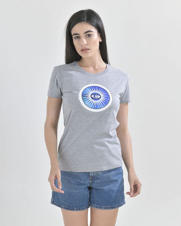 T-Shirt Mε Τύπωμα Evil Eye 