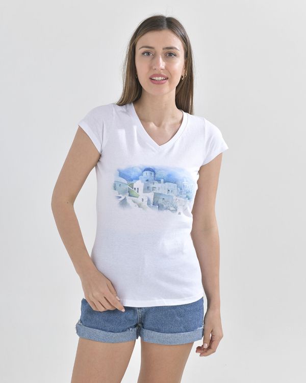 ΜΠΛΟΥΖΑΚΙ ΛΕΥΚΟ ΜΕ ΤΥΡΚΟΥΑΖ ΝΗΣΙ M/L(100