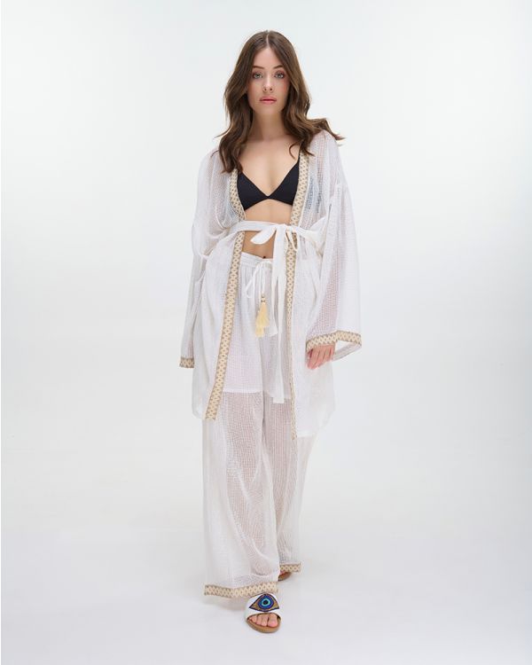 S/2 KIMONO ΜΕ ΖΩΝΗ ΚΑΙ ΠΑΝΤΕΛΟΝΑ